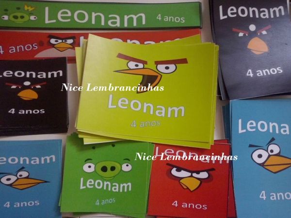 RÓTULOS ANGRY BIRDS
