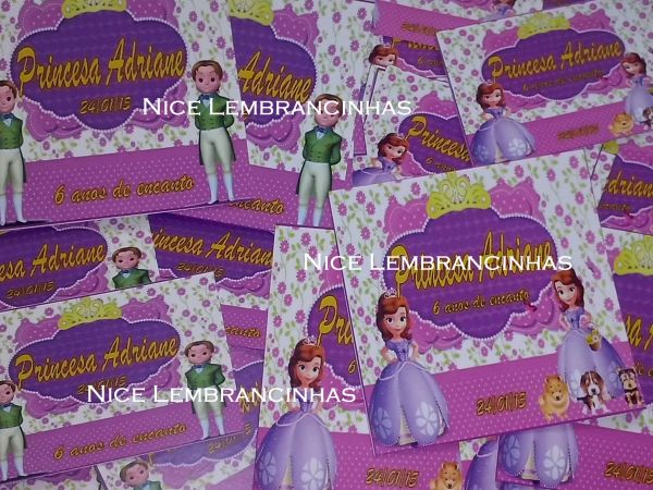 RÓTULOS PRINCESINHA SOFIA